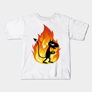 Fire Demon Kids T-Shirt